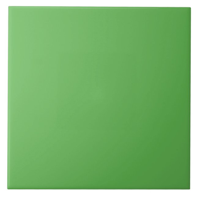 Apple Green Ceramic Tile. Tile (Front)