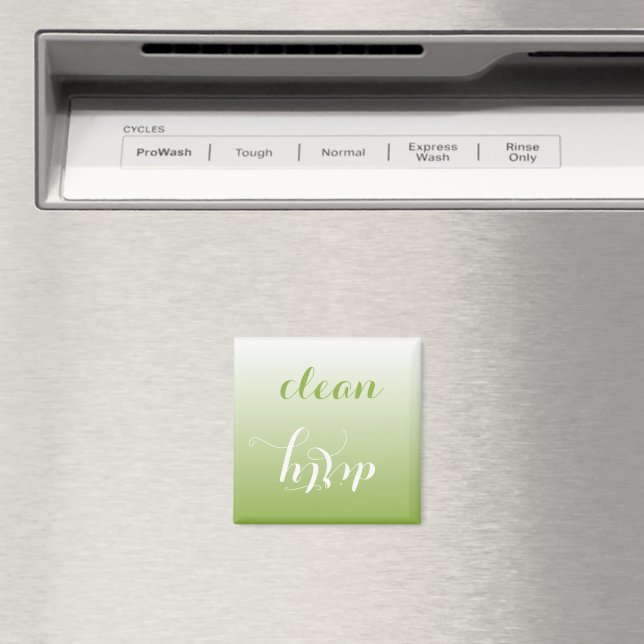 Apple Green Clean or Dirty Dishwasher Magnet (In Situ (Dishwasher))
