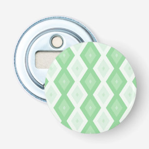 Apple green diamond pattern bottle opener