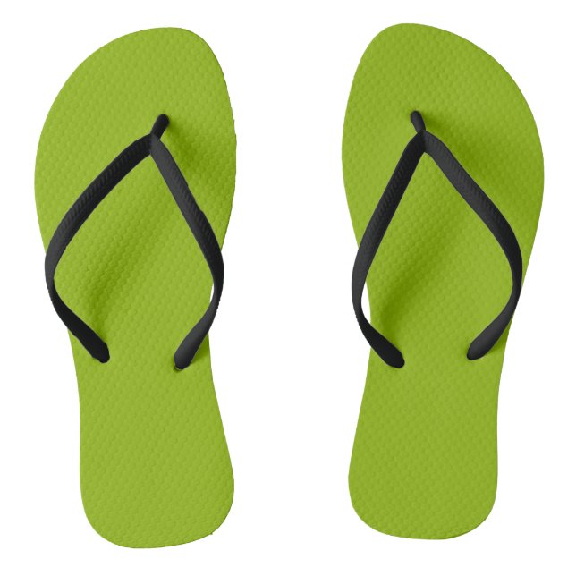 Apple Green Flip Flops (Footbed)