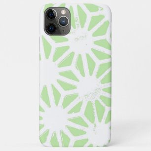 Apple green geometric pattern iPhone 11 pro max case