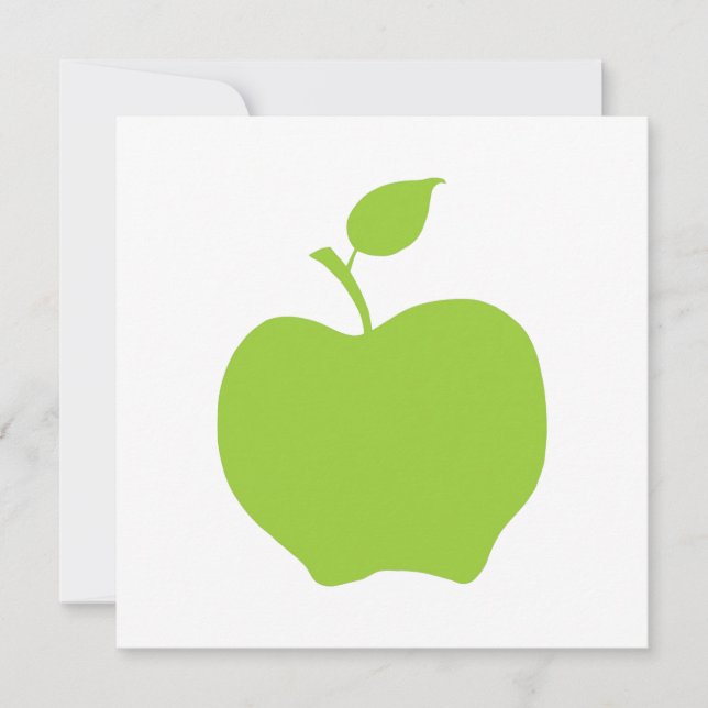 Apple Green Invitation (Front)