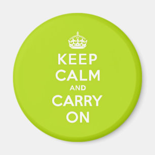 Apple Green Keep Calm and Carry On Magnet