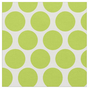 Apple Green Mod Dots Fabric