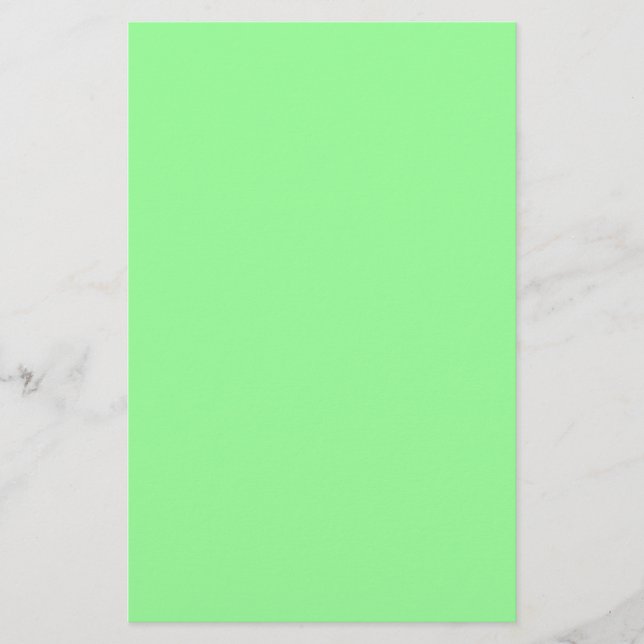Apple Green Note Stationery (Front)