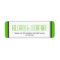 Apple green rectangular frame wedding favour label