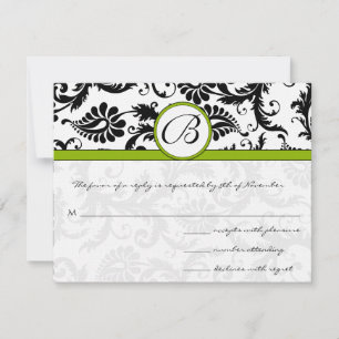 Apple Green Response Card- Postcard Style