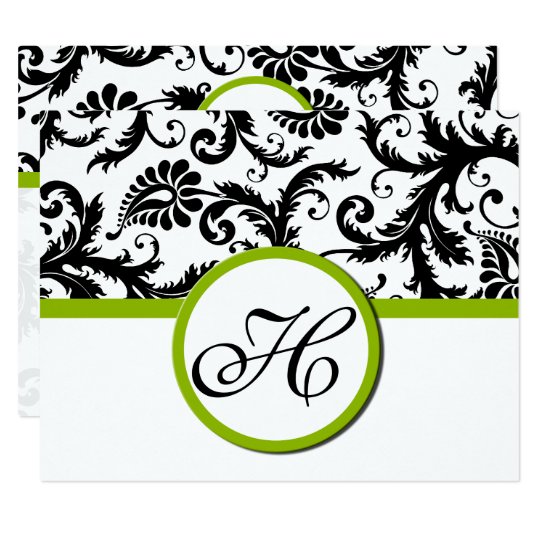 Apple Green Response Card- Text on Matte Side Card