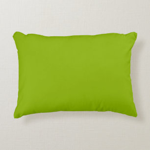 Apple green (solid colour)  accent pillow