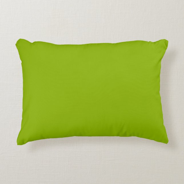 Apple green (solid colour)  accent pillow (Front)