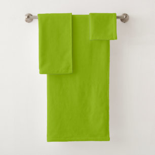 Apple green (solid colour)  bath towel set