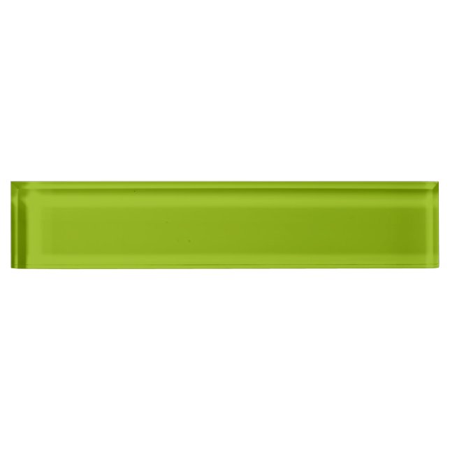 Apple green (solid colour)  nameplate (Front)