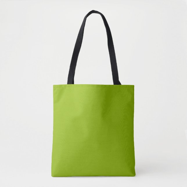 Apple green (solid colour)  tote bag (Front)