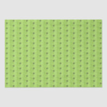 Apple Green with Black Flower