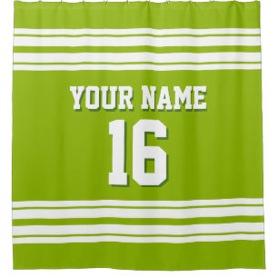 Apple Green with White Stripes Sports Jersey