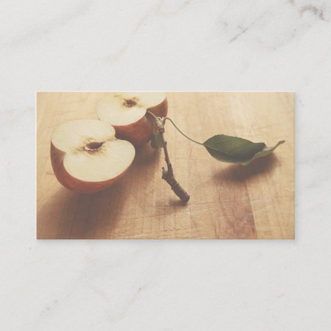 apple halves business card (Front)