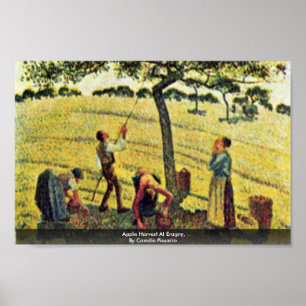 Apple Harvest At Eragny, By Camille Pissarro Poster
