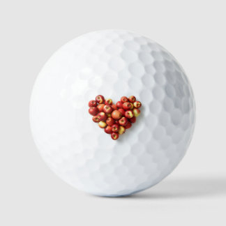 Apple Heart Golf Balls