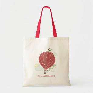 Apple Hot Air Balloon Bag For Teachers