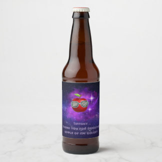 Apple in Thankful Galaxy Sparkling Wine Label