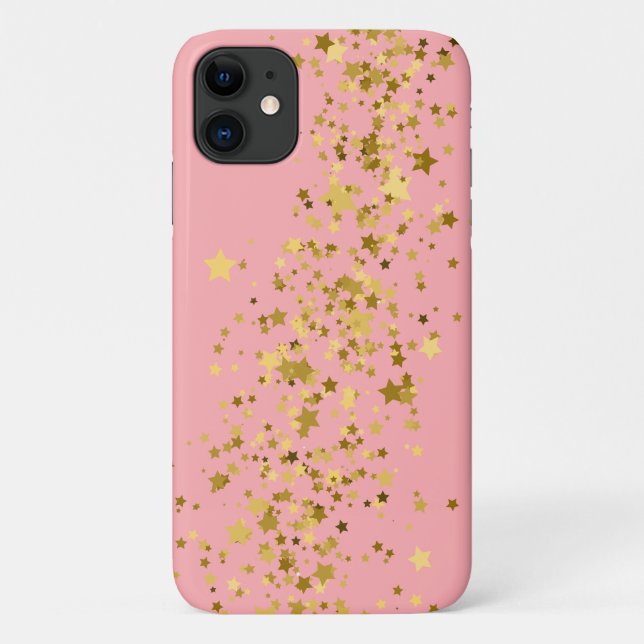 Apple iPhone 11 Case-Gold Stars Case-Mate iPhone Case (Back)