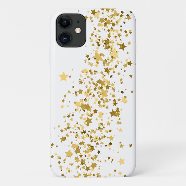 Apple iPhone 11 Case-Gold Stars Case-Mate iPhone Case (Back)