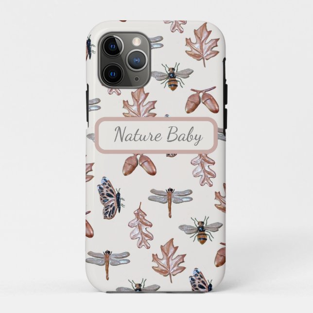Apple iPhone 11Pro Coque Nature Impression bébé (Dos)