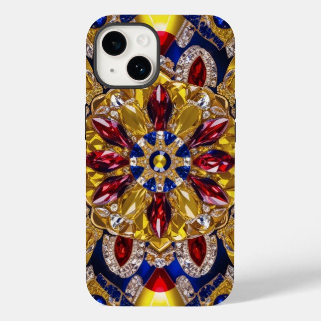 Apple iPhone 14 Case-Mate Colombian Colours Case-Mate iPhone Case (Back)