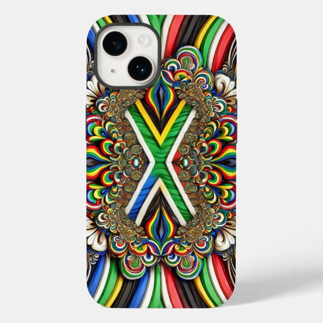 Apple iPhone 14 Case-Mate South African Colours Case-Mate iPhone Case (Back)