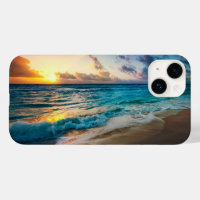 Apple iPhone 14 Case-Ocean Beach Sunset