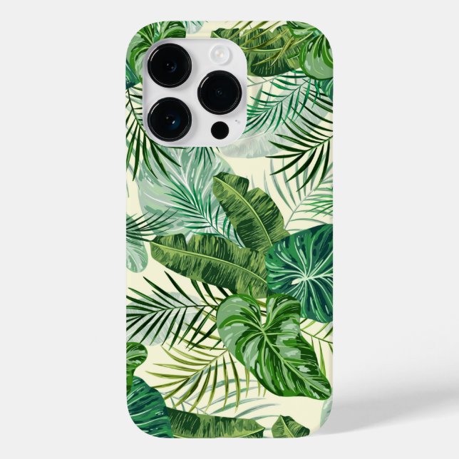Apple iPhone 14 Pro Case-Tropical Palm   Case-Mate iPhone Case (Back)