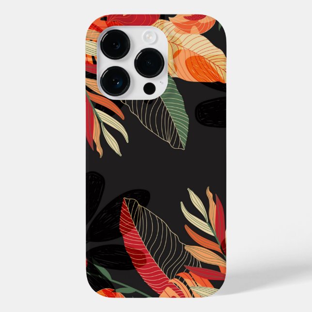 Apple iPhone 14 Pro Case-Tropical Palm  Case-Mate iPhone Case (Back)