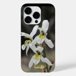 Apple iPhone 14 PRO Coque Orchidée blanche