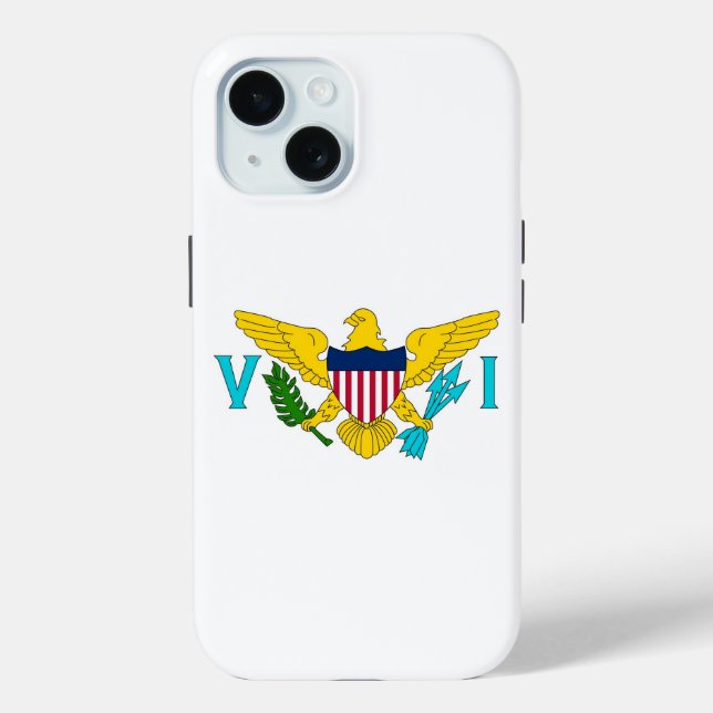 Apple iPhone 15 Case-Mate, US Virgin Islands flag Case-Mate iPhone Case (Back)