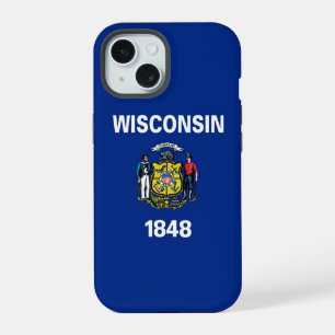 Apple iPhone 15 Case-Mate, Wisconsin flag Case
