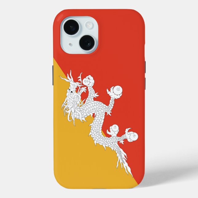 Apple iPhone 15 Case-Mate with Bhutan flag Case (Back)
