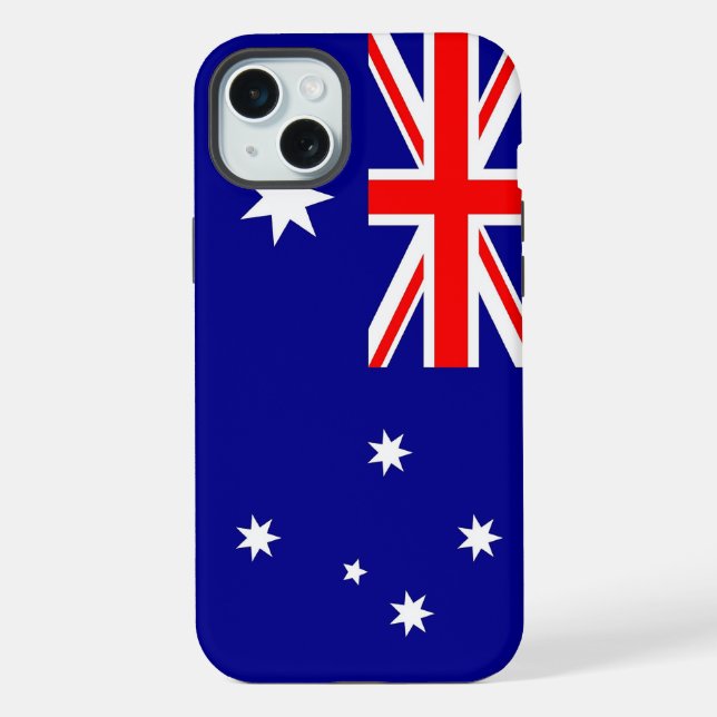 Apple iPhone 15 Plus Case, Australia flag Case (Back)