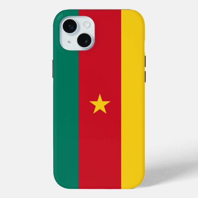 Apple iPhone 15 Plus Case, Cameroon flag Case-Mate iPhone Case (Back)