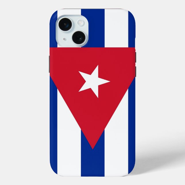 Apple iPhone 15 Plus Case, Cuba flag Case-Mate iPhone Case (Back)