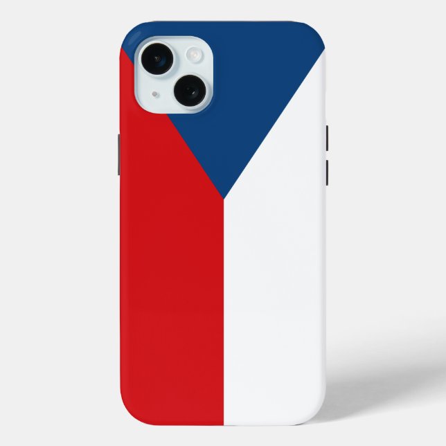 Apple iPhone 15 Plus Case, Czechia flag Case-Mate iPhone Case (Back)