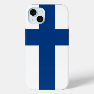 Apple iPhone 15 Plus Case, Finland flag Mini Case