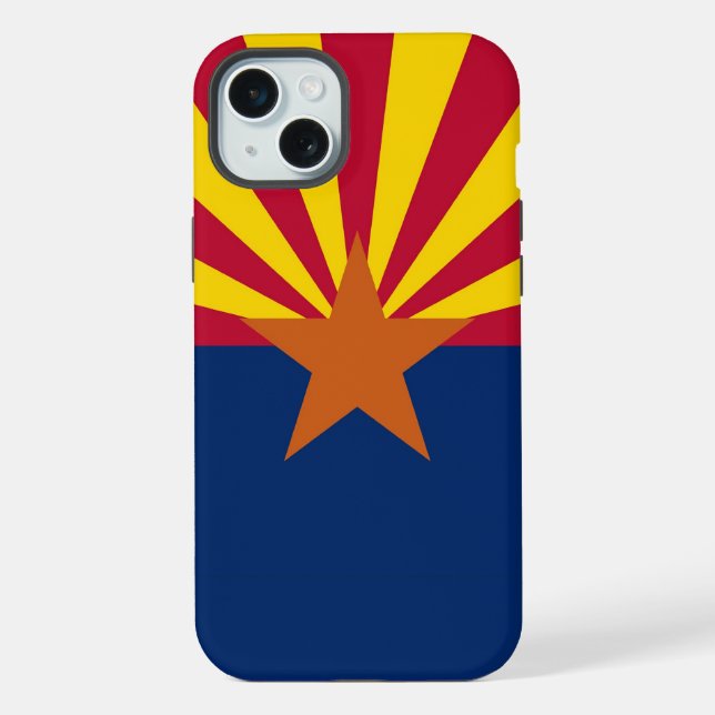 Apple iPhone 15 Plus Case-Mate, Arizona flag Case (Back)