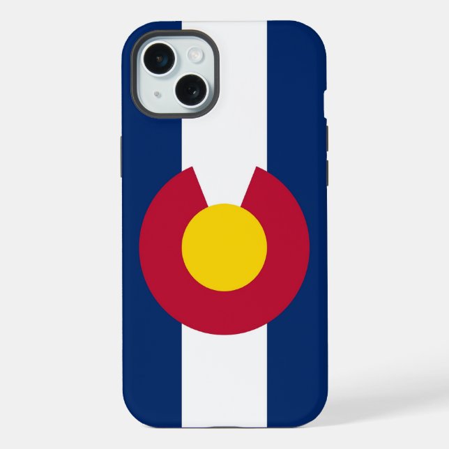 Apple iPhone 15 Plus Case-Mate, Colorado flag Case (Back)