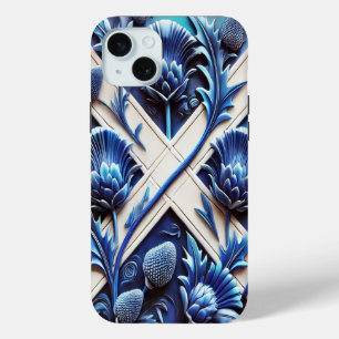 Apple iPhone 15 Plus Case, Scottish Thistles Mini Case