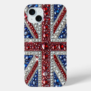 Apple iPhone 15 Plus Case, United Kingdom Colors iPhone 15 Mini Case
