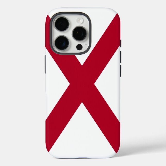 Apple iPhone 15 Pro Case-Mate, Alabama flag Case-Mate iPhone Case (Back)