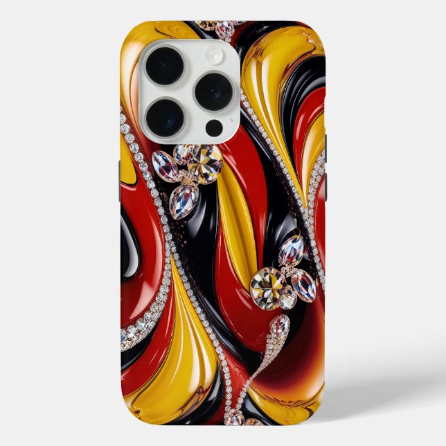 Apple iPhone 15 Pro Case-Mate, Belgium Colours Case-Mate iPhone Case (Back)