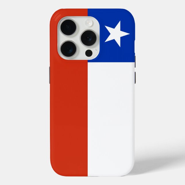 Apple iPhone 15 Pro Case-Mate, Chile flag Case-Mate iPhone Case (Back)