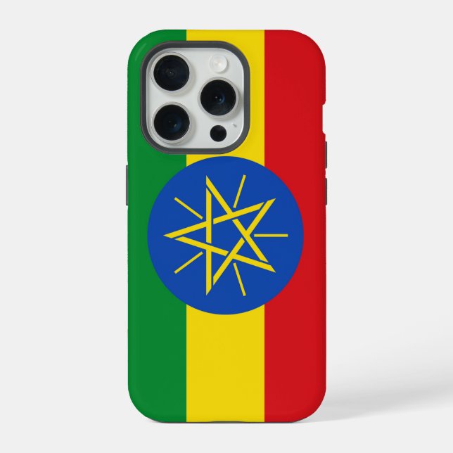 Apple iPhone 15 Pro Case-Mate, Ethiopia flag Case (Back)