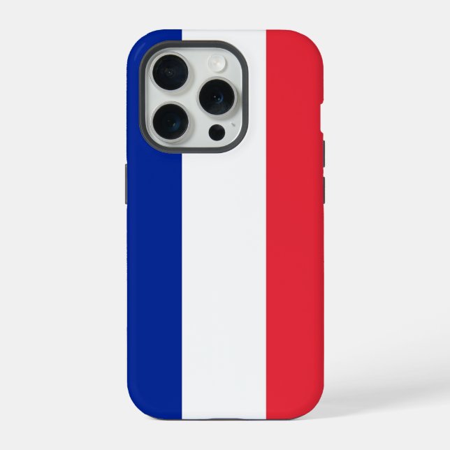Apple iPhone 15 Pro Case-Mate, France flag Case (Back)
